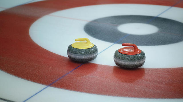 Curling Rocks Inside Target 