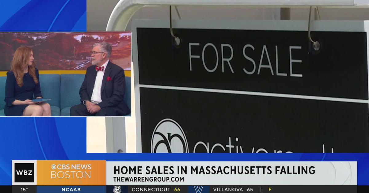 Why are home sales falling in Massachusetts?