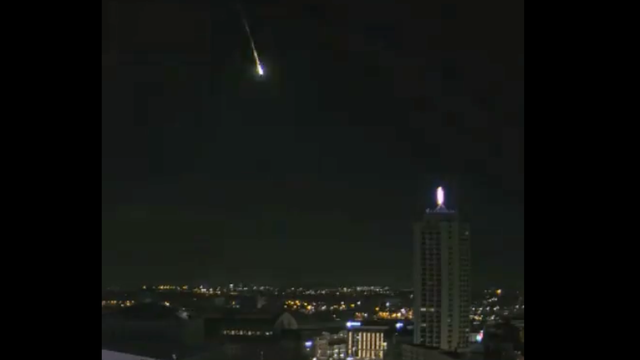 Video shows small asteroid burning up as it zooms through skies over eastern Germany