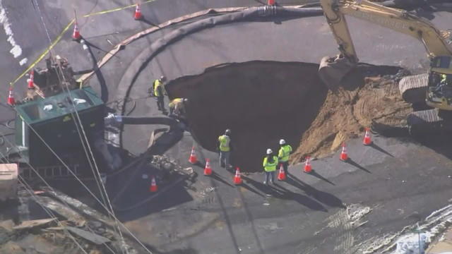 Delran sewer collapse 
