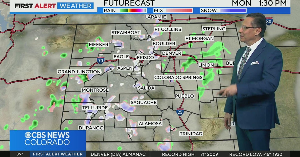 More clouds mixed with sunshine on Monday with a little mountain snow ...