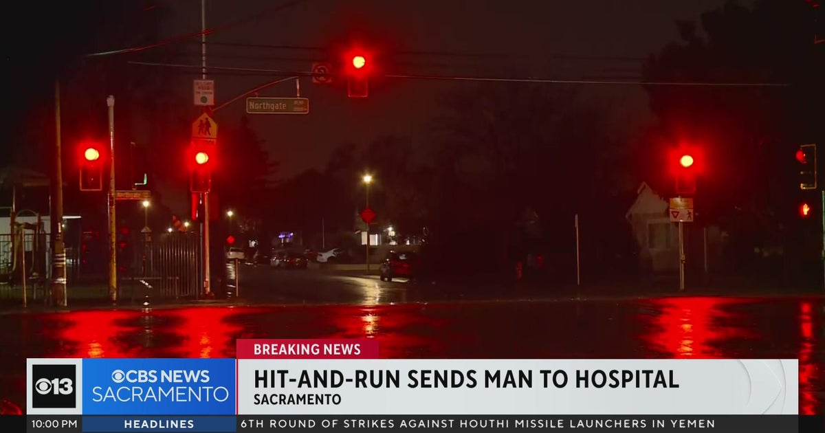 Man sent to hospital in Sacramento hit-and-run