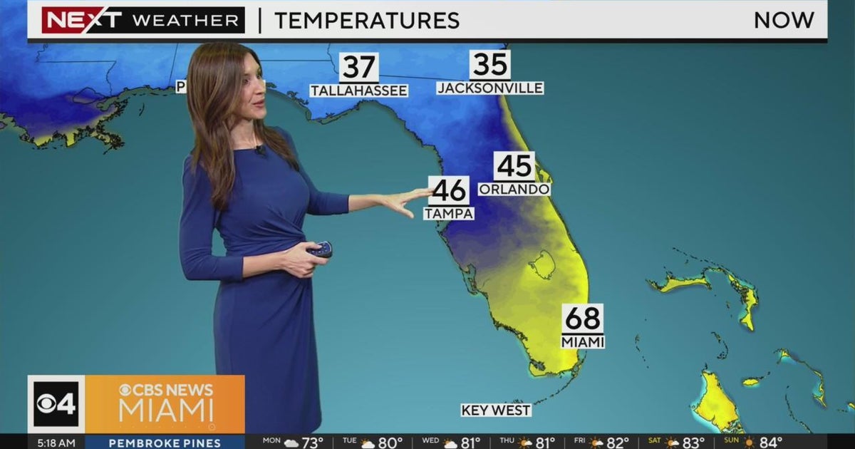 Miami Weather for Monday 1/22/2024 5AM - CBS Miami
