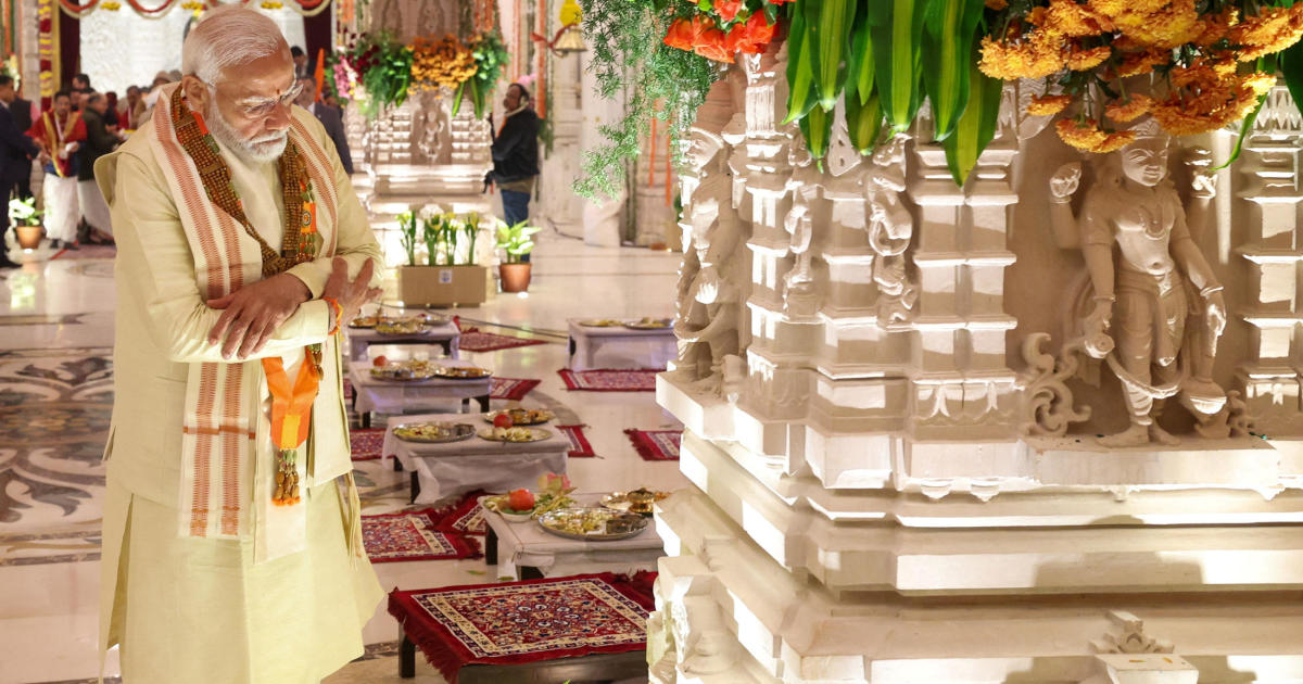 Индийският Моди открива огромен храм Айодхя Рам на едно от най-почитаните, но противоречиви места в индуизма