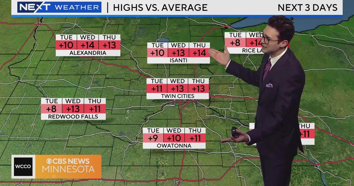 NEXT Weather: Stretch of above average highs continues Tuesday