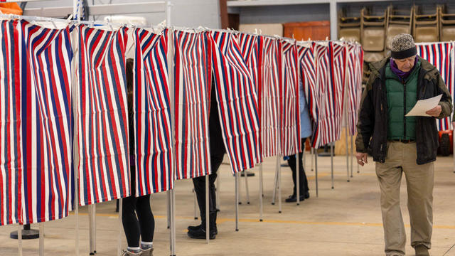 Voters Head To The Polls To Cast Their Vote In The New Hampshire Primary 