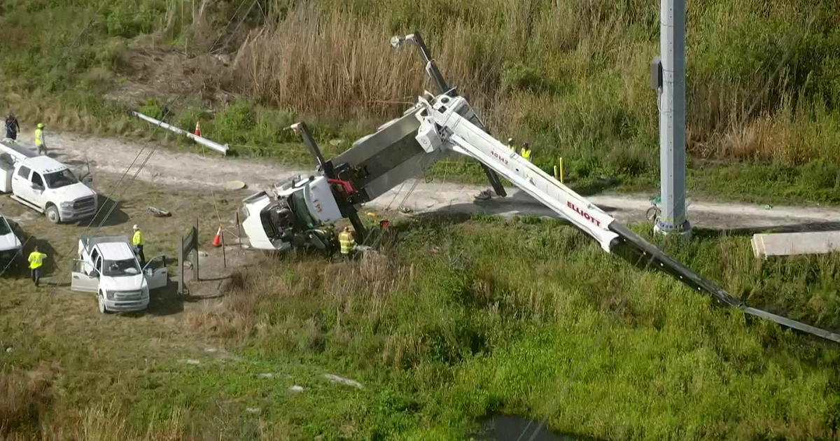 Two guys hurt when crane toppled at Holey Land Wildlife Area in Palm Beach