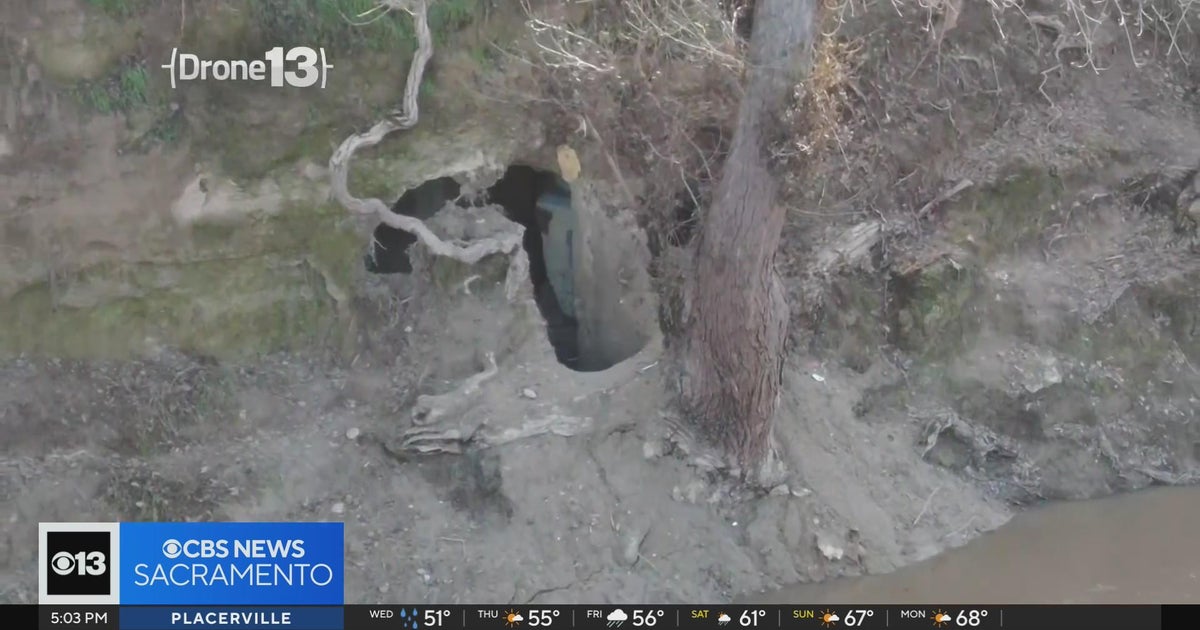 More caves created by homeless located along Tuolumne River