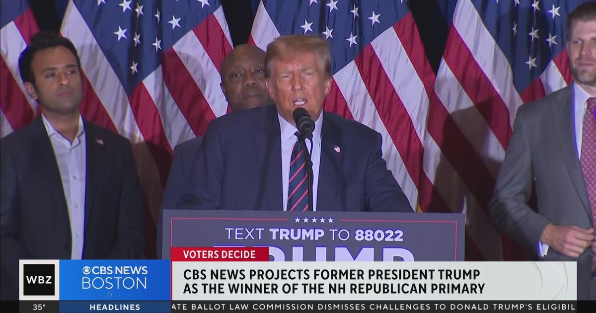 Donald Trump wins NH primary, CBS News projects - CBS Boston