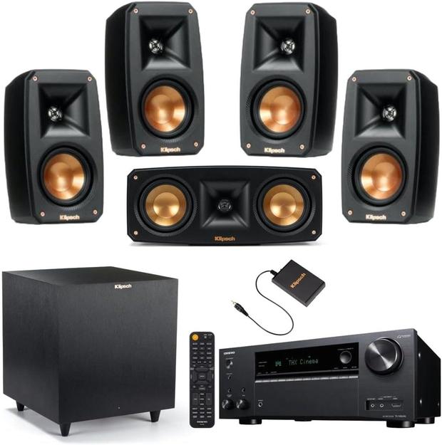Klipsch Black Reference Theater Pack 5.1 Surround Sound System 