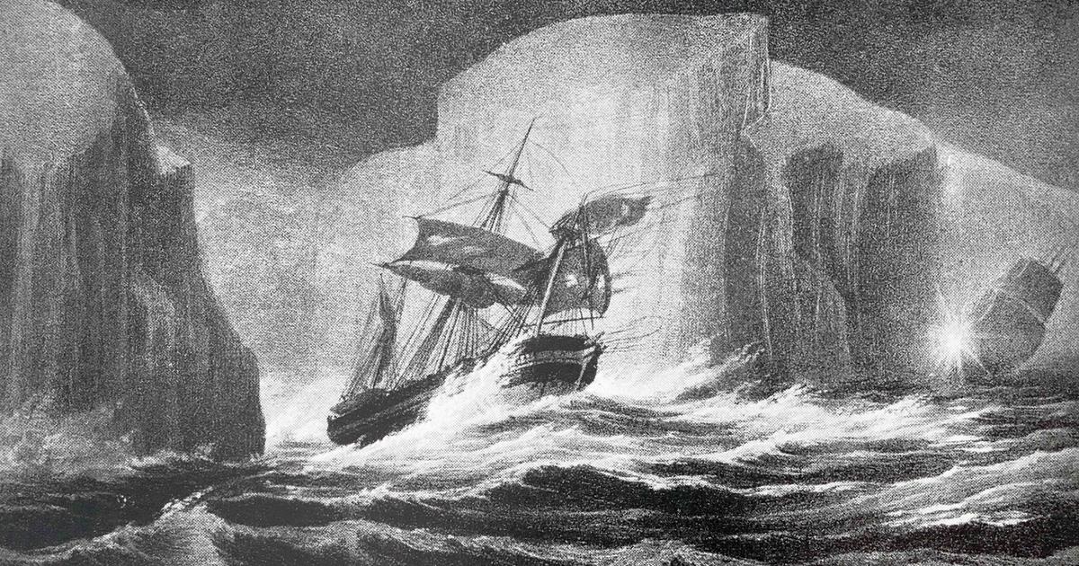 През 1845 г HMS Erebus и HMS Terror отплаваха от