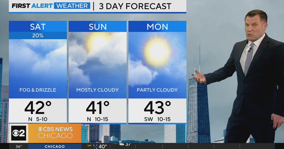 Fog, drizzle chances for Saturday afternoon - CBS Chicago