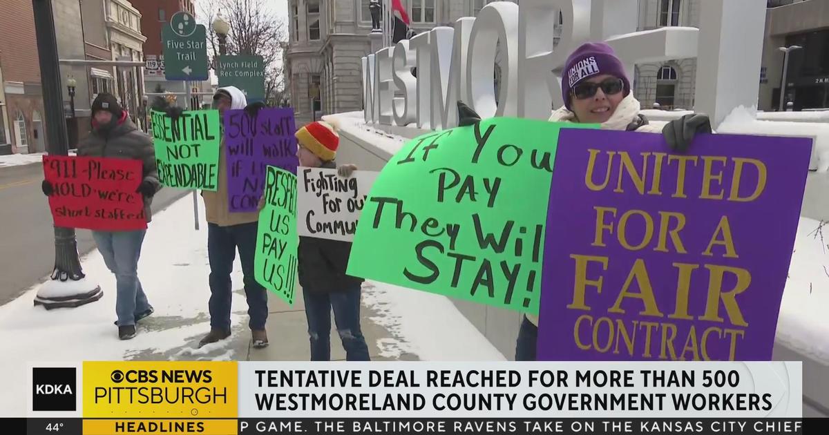 Tentative deal reached for more than 500 Westmoreland County government workers - CBS Pittsburgh