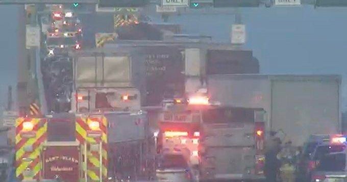 Multivehicle crash prompts lane closures and major delays on US50 Bay Bridge CBS News Multivehicle crash prompts lane closures and major delays on US50 Bay Bridge CBS News
