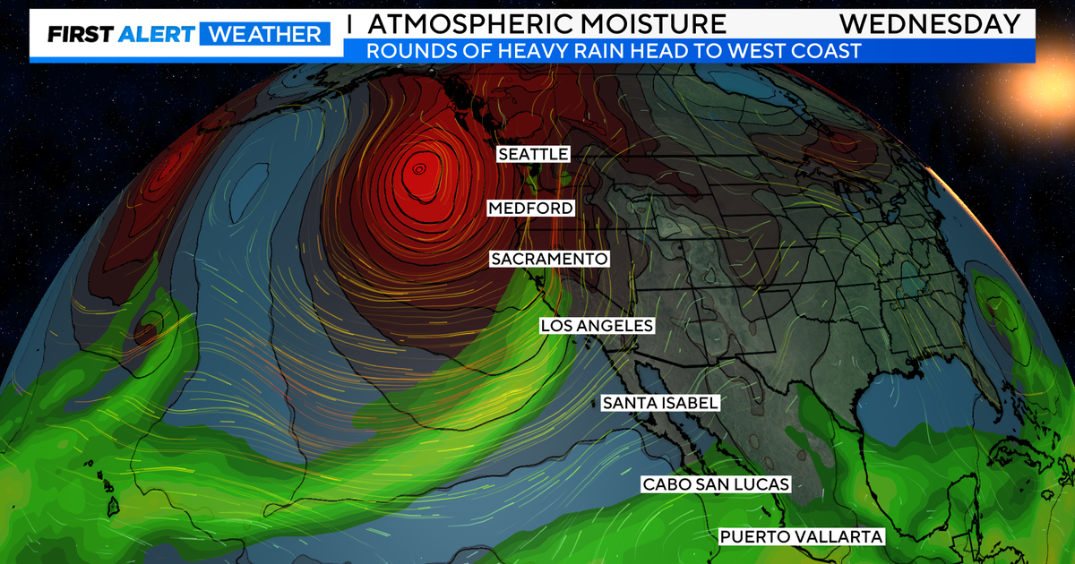 First Alert Weather: Strong atmospheric river bringing heavy valley rain, Sierra snow, and impacts midweek