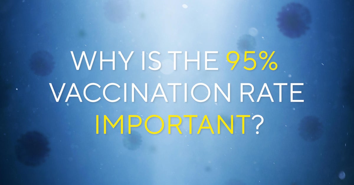 Why is a 95% vaccination rate so important? - CBS News