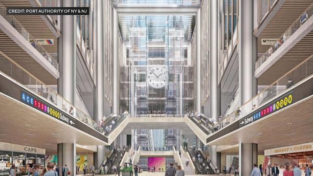 An artist's rendering of the interior of the new Port Authority Bus Terminal. 