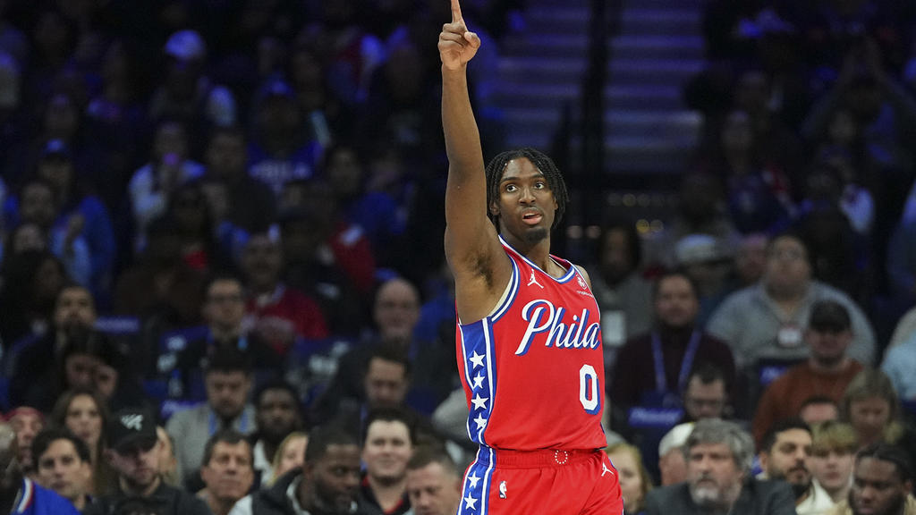 Philadelphia 76ers guard Tyrese Maxey named finalist for NBA's Most
Improved Player Award