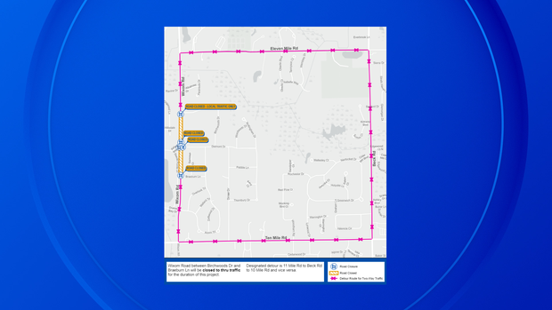 Novi sewer road work