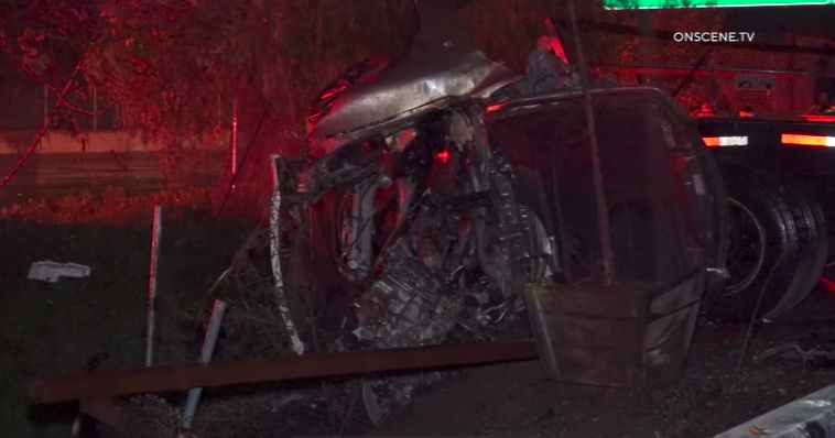 Fiery high-speed crash kills 2 on 105 Freeway in South LA - CBS Los Angeles