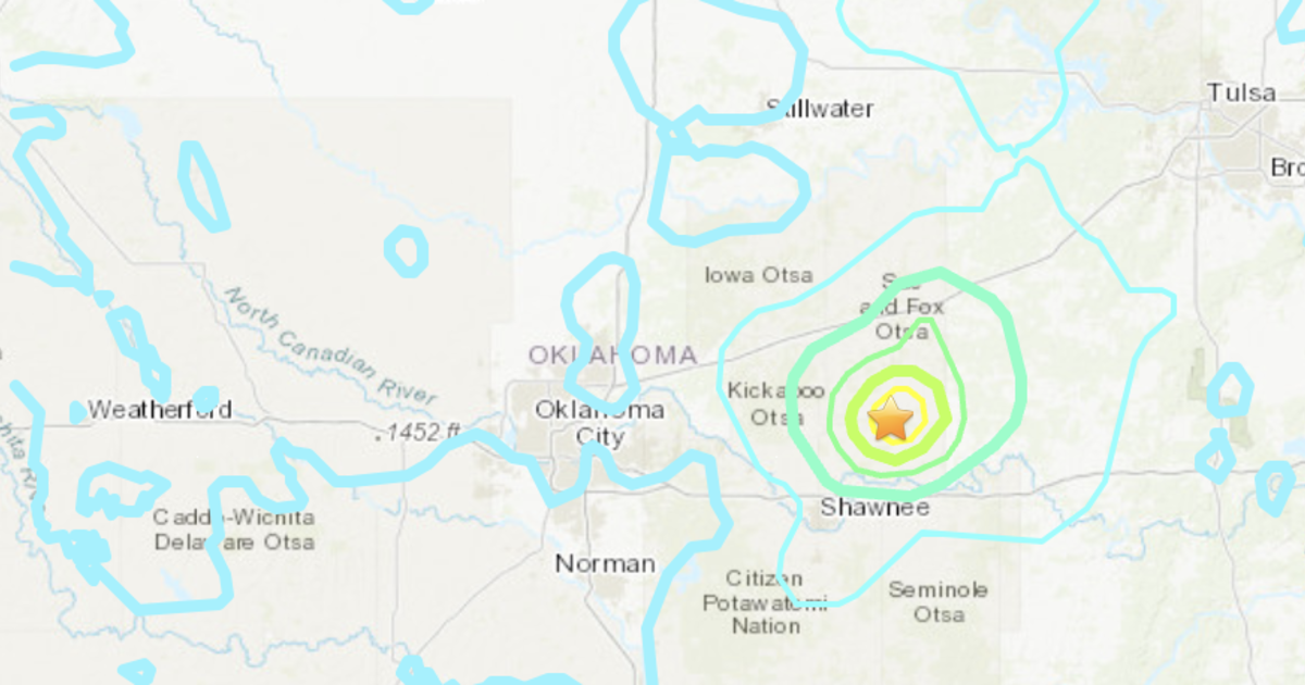 Земетресение с магнитуд 5,1 разтърси район близо до Оклахома Сити