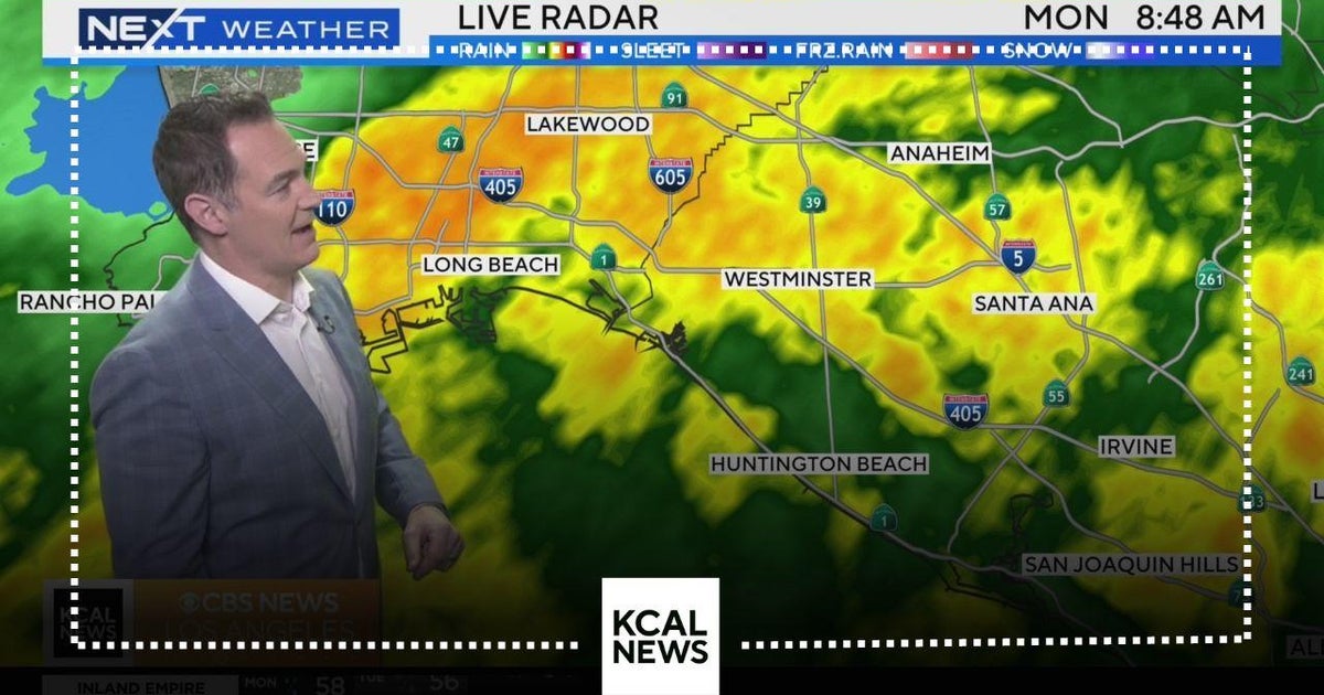 More intense rain for Inland Empire and Orange County - CBS Los Angeles