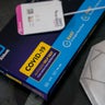A COVID-19 test and a mask 