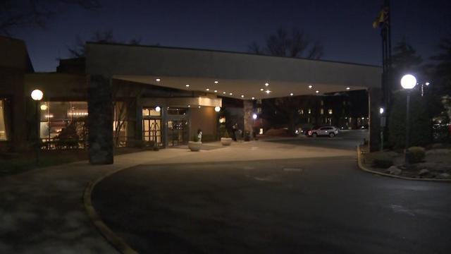 The exterior of the Hilton in Woodcliff Lake 