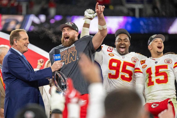 Kansas City Chiefs celebrate AFC Championship win