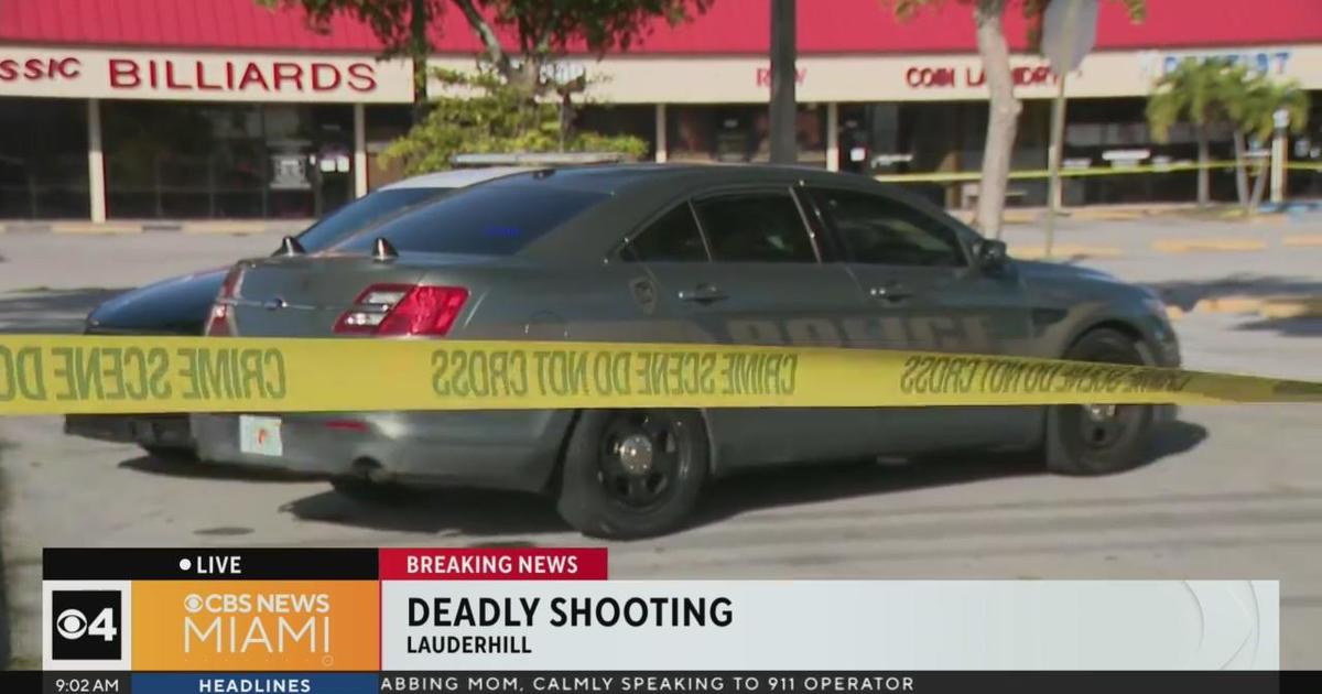 Deadly shooting in parking lot of Lauderhill shopping plaza - CBS Miami