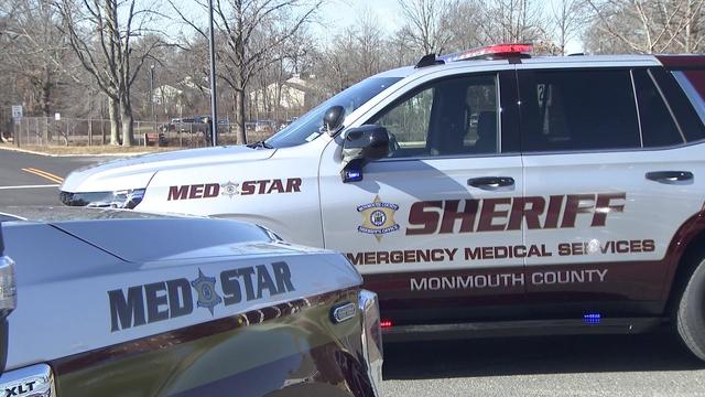 Two MedStar vehicles parked in a parking lot. 