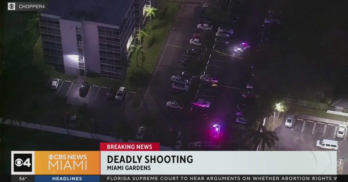 Deadly shooting in Miami Gardens, one person dead - CBS Miami