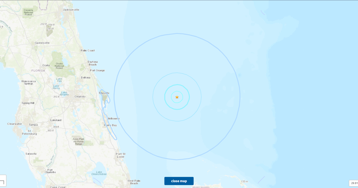 Rare 4.0 magnitude earthquake recorded off Florida's east coast: USGS