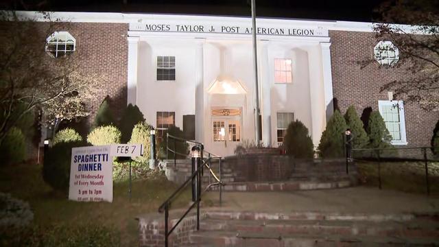 The exterior of Moses Taylor Jr. American Legion Post in Mount Kisco, New York 