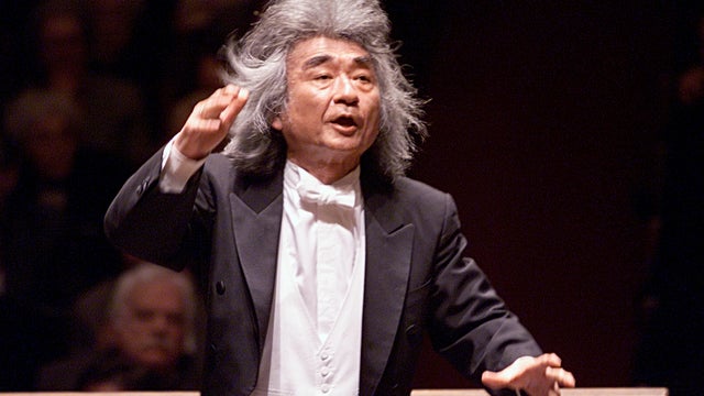 Departing Boston Symphony Orchestra Conductor, Seiji Ozawa 