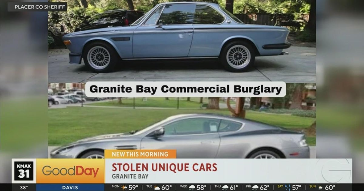 Unique BMW, Aston Martin stolen from Granite Bay storage unit