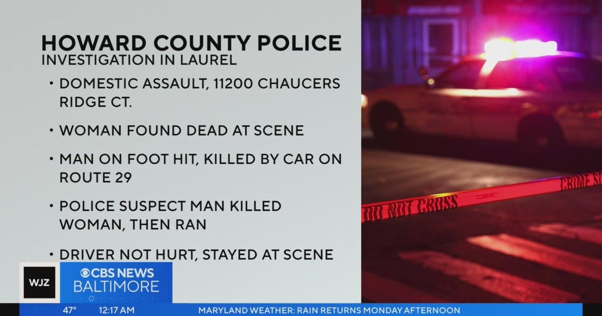 Howard County Police investigate homicide and related pedestrian struck ...