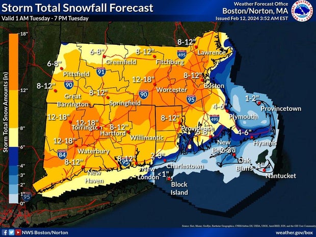 Boston snow map 