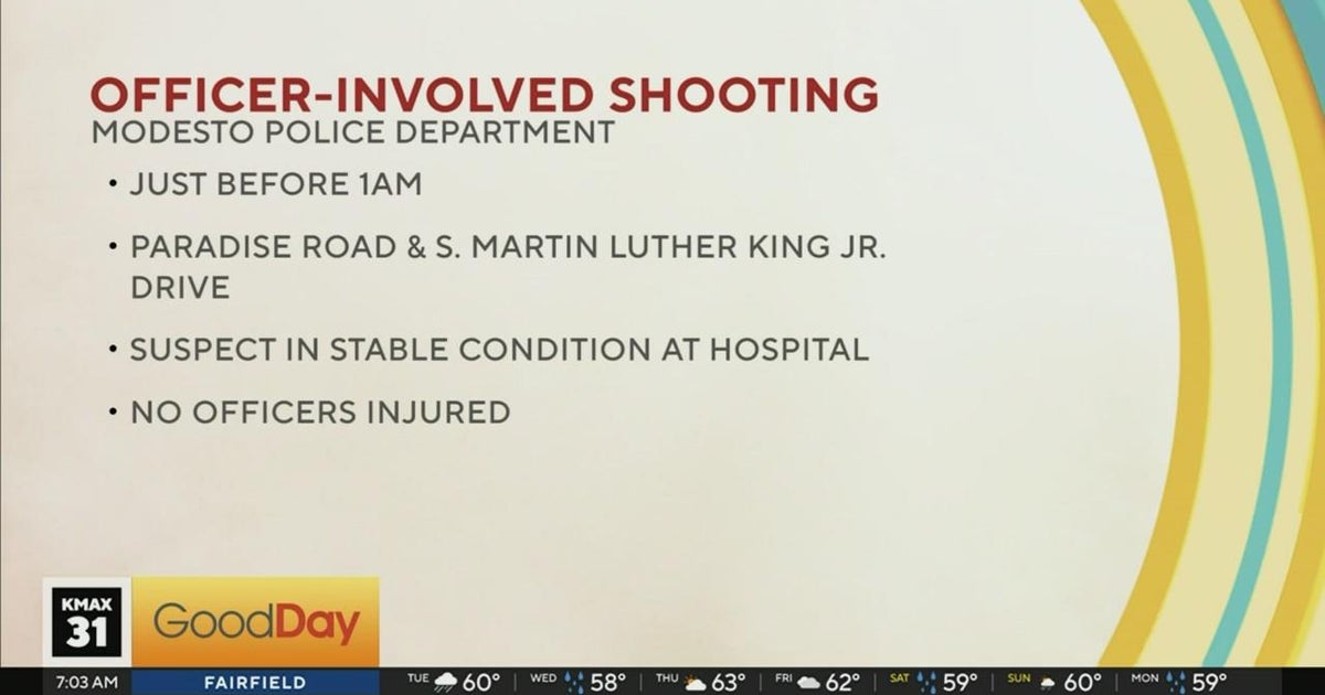 Armed suspect shot by officers in Modesto