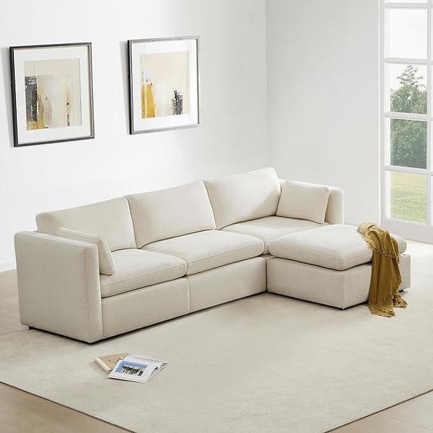 Chita Oversized Modular Sectional Fabric Sofa Set 