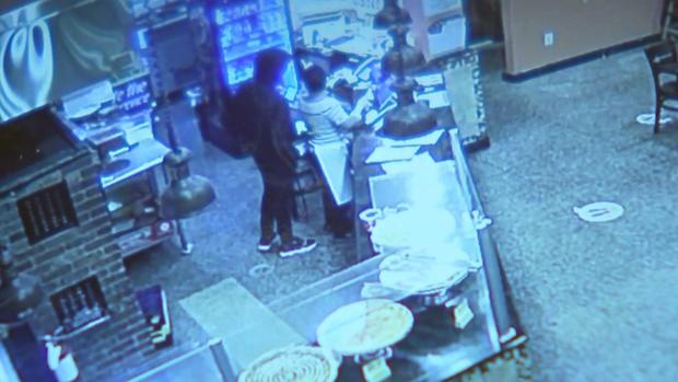 Surveillance image of armed robbery at La Gustosa in Spring Garden 