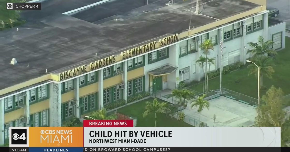Boy struck by car or truck in the vicinity of Biscayne Gardens Elementary