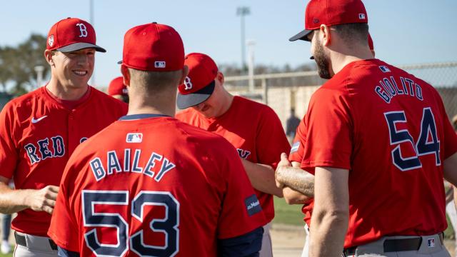 Red Sox pitchers at spring training 