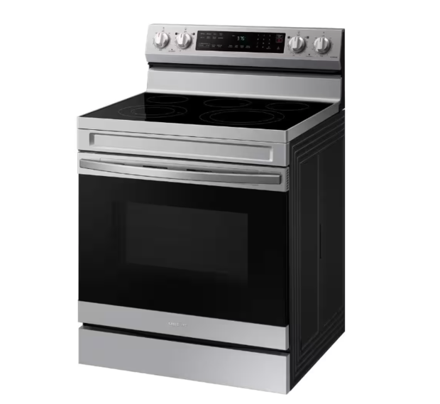 Samsung 6.3 cu. ft. Smart Wi-Fi Enabled Convection Electric Range 