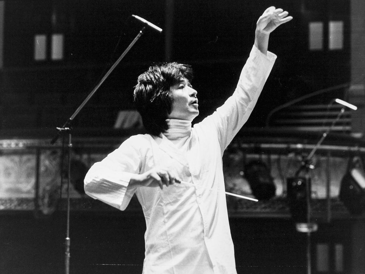 Seiji Ozawa, chef d'orchestre japonais en 1981