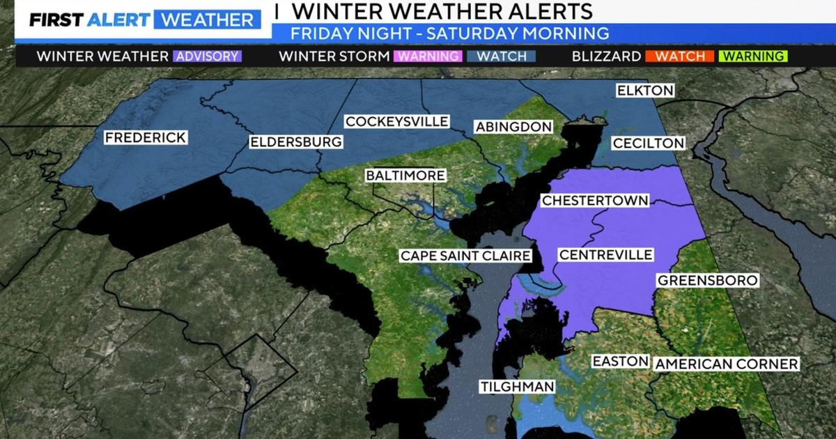 Maryland Weather: Wintry weather to start the weekend