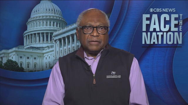Rep. Jim Clyburn appears on "Face the Nation" on Sunday, Feb. 18, 2024. 