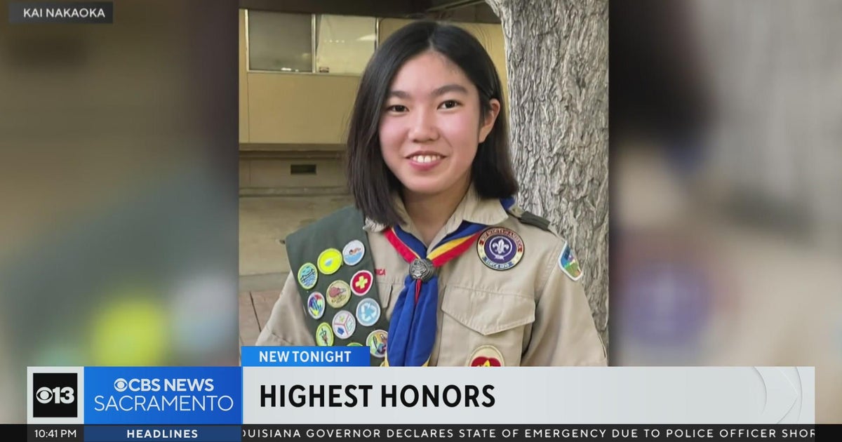 Sacramento Girl Scout being honored for going above and beyond