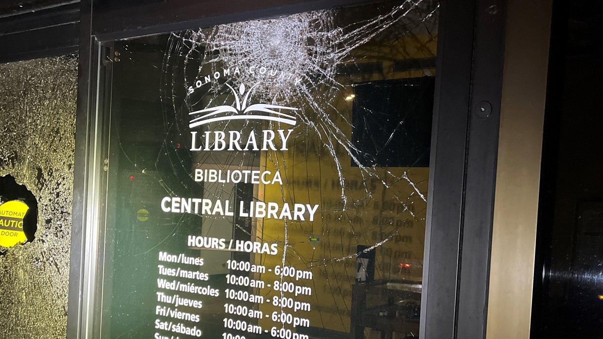 Suspect arrested in vandalism at downtown Santa Rosa library - CBS San ...