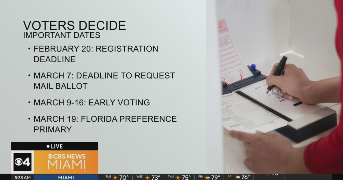 Tuesday is the final working day to sign up to vote in the Florida Republican Presidential Choice Primar Tuesday is the final working day to sign up to vote in the Florida Republican Presidential Choice Primar